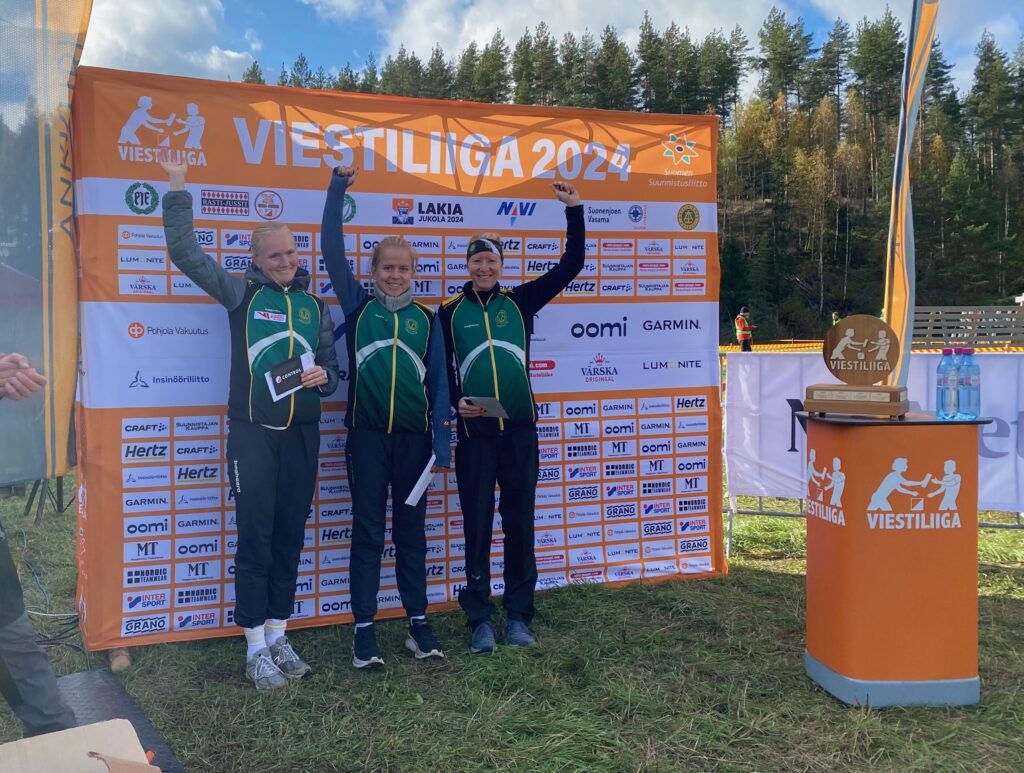 Agnes Nörgard Kracht - Elin Carlsson - Lena Eliasson-Lööf 3a i Viestiliiga-finalen 2024